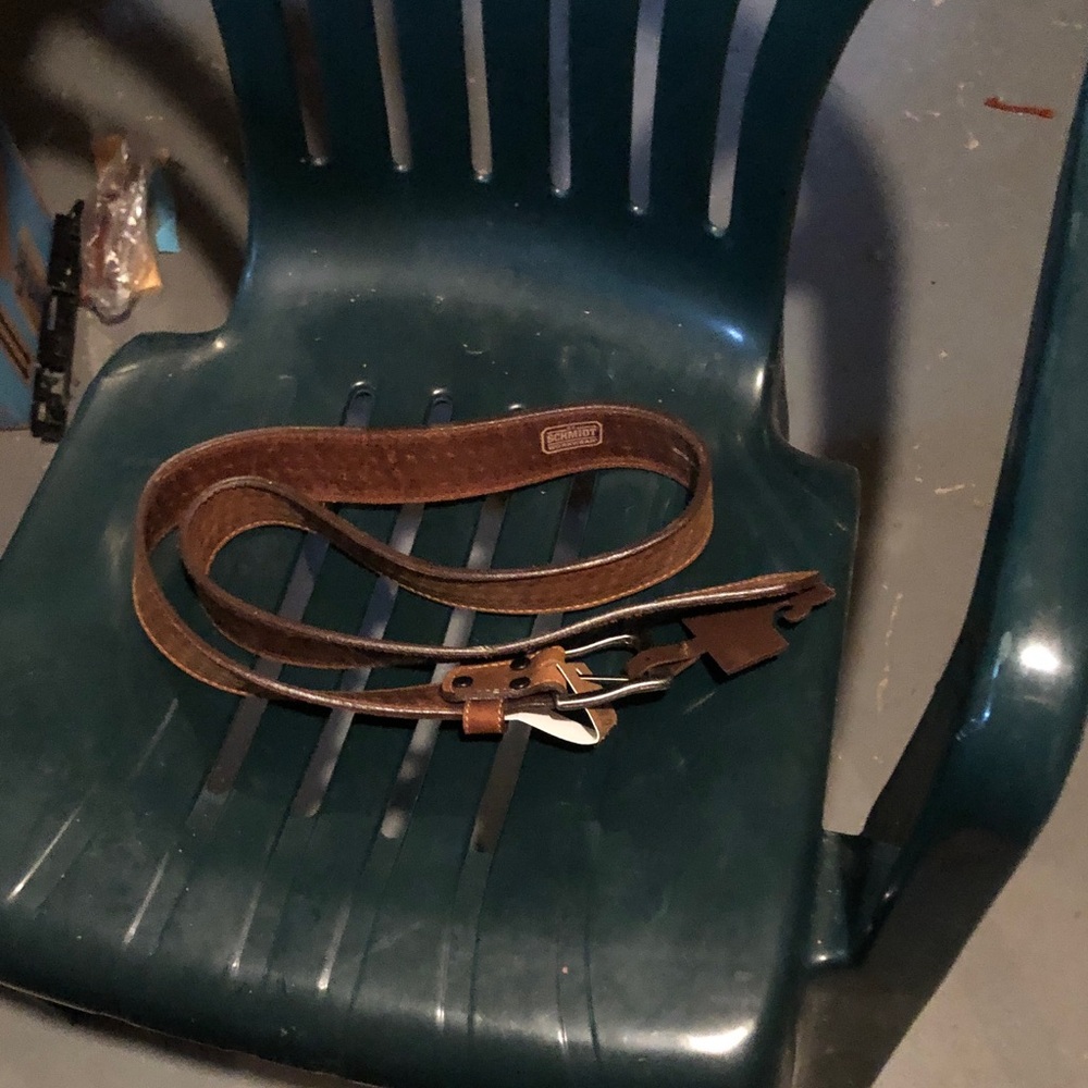 Brown Leather Men's Belt